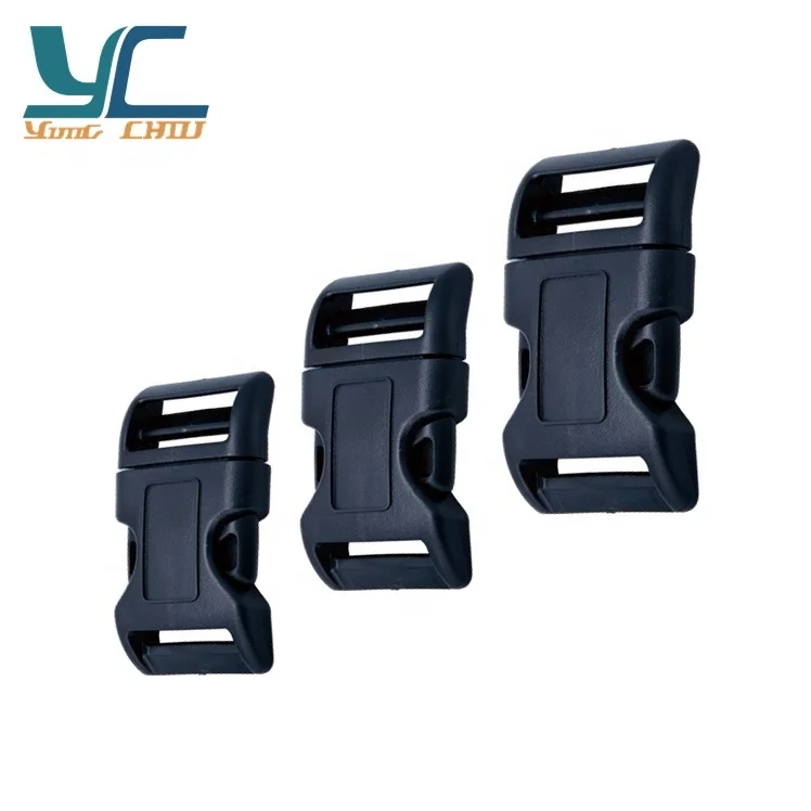 20mm POM black plastic quick release buckle