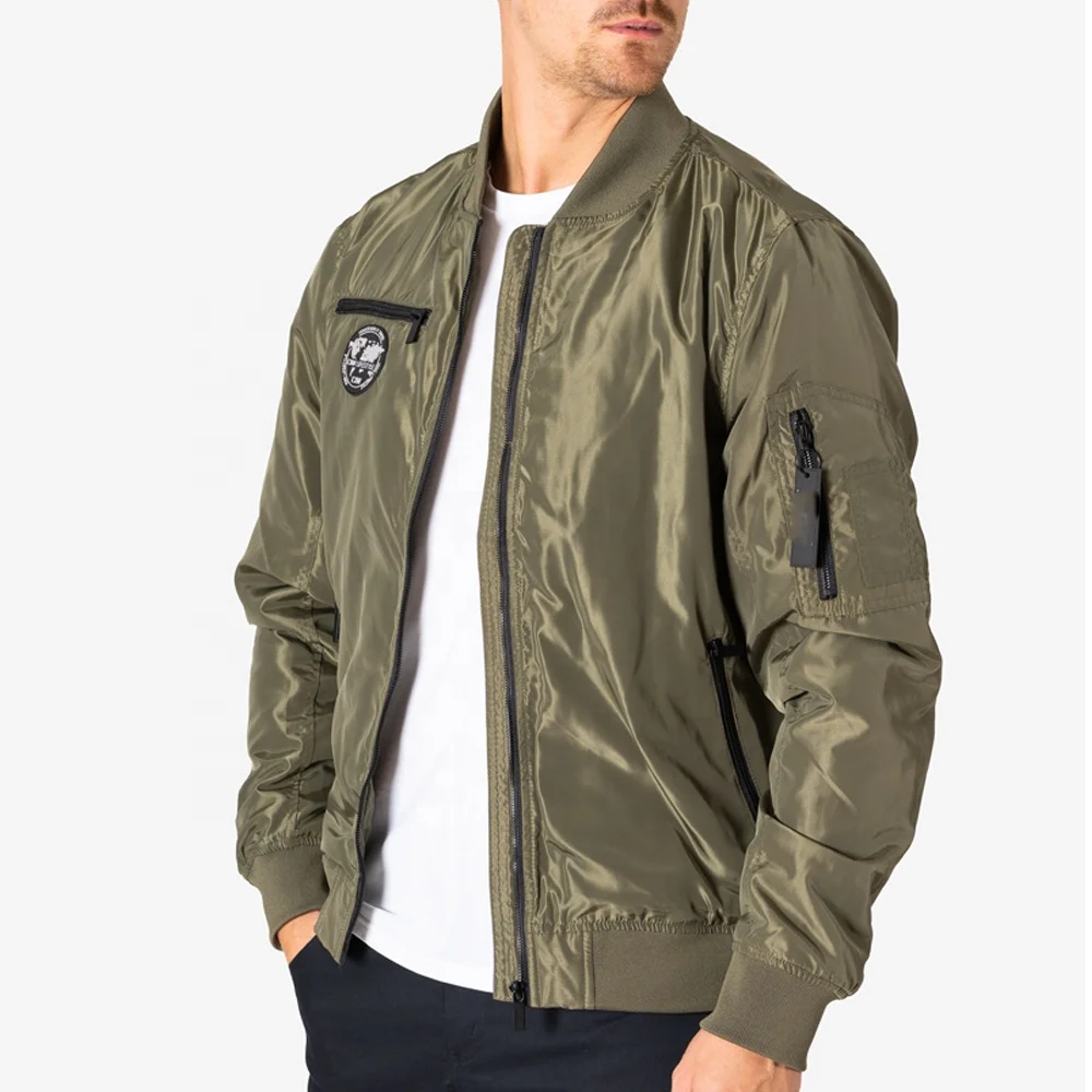 High Quality custom logo Flight bomber jacket plus cotton thickened baseball letterman bomber jacket for men