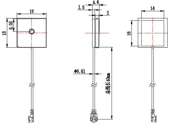 Free Sample laptop gps antenna High precision built-in Ceramic GNSS antenna