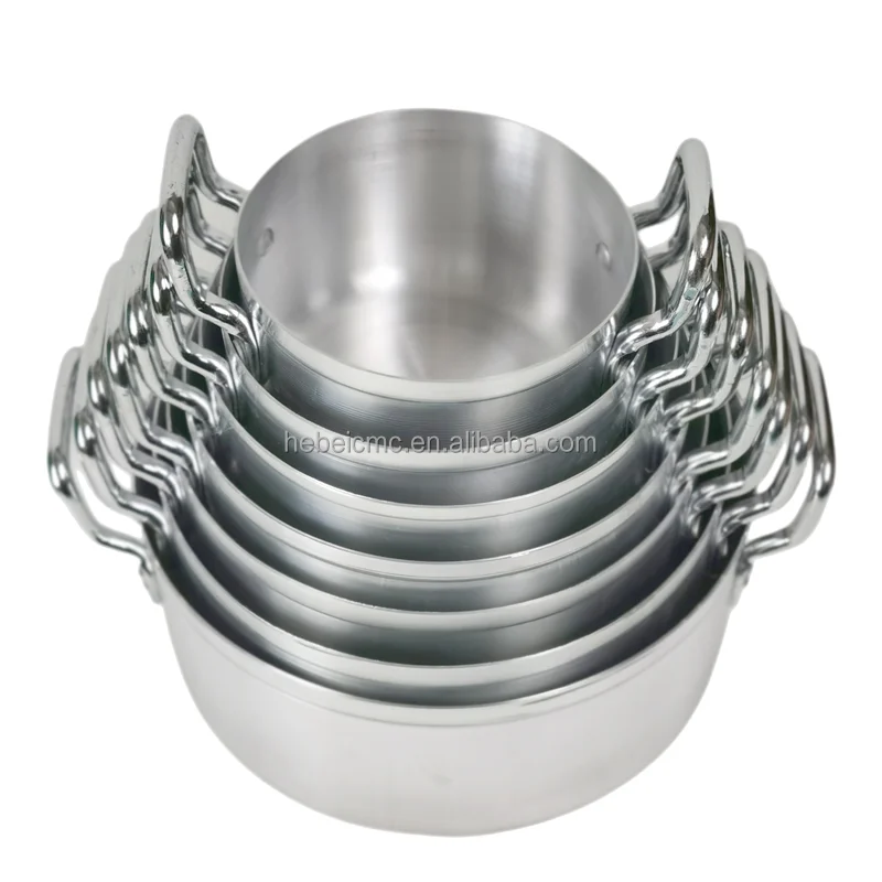 Cheap sell like hot 7pcs aluminum pot Different size of large cooker Cooking Pot casserole set premium aluminum cookwares
