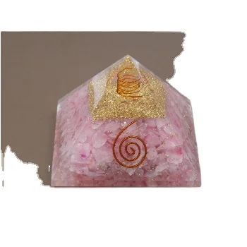 Wholesale Orgonite Pyramid | Large rose quartz orgone pyramid | Bulk Orgone pyramid