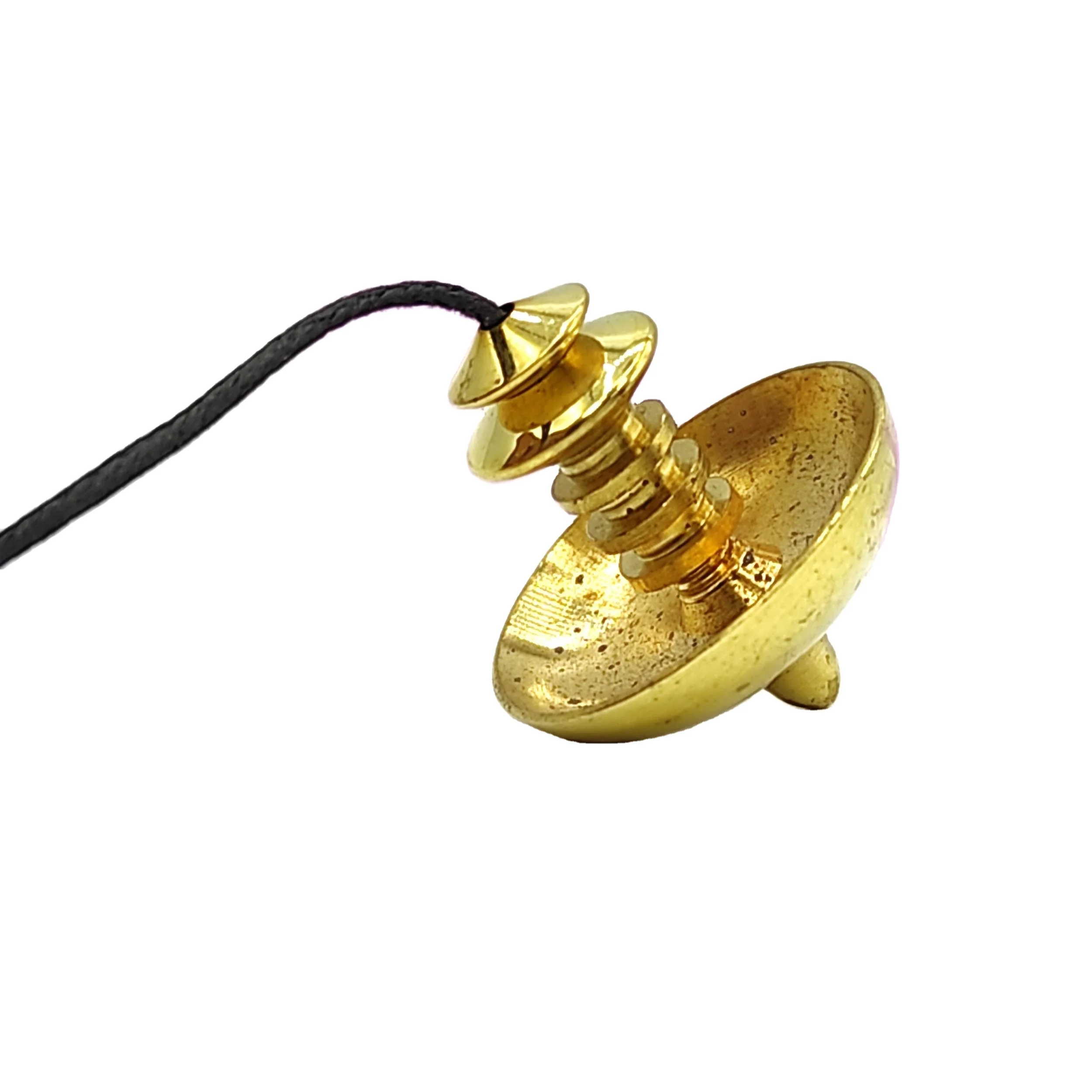 Golden Pointed Mer Isis Pendulum Wholesale Bronze Metal Pendulum at reasonable price Buy from Amayra Crystals Exports India