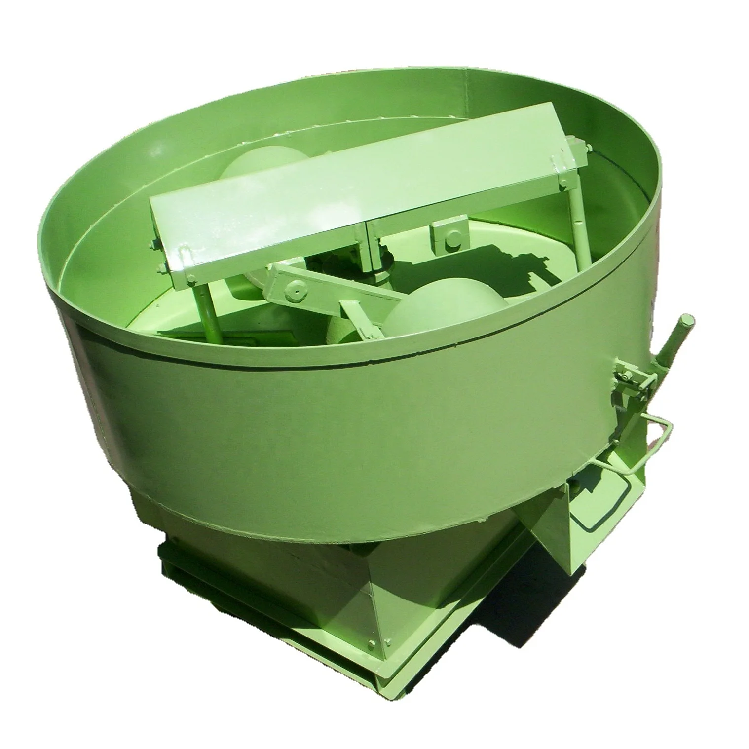 Planetary rotate pan mixer machine with electric power 3 Phase motor used for cement concrete mixing in batch production process