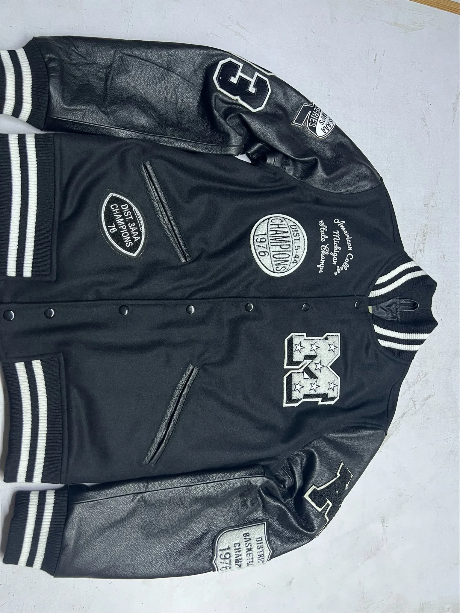 High Quality Custom Chenille Varsity Letterman Jackets Wholesale Wool Leather Varsity Baseball American College Jackets at Noki