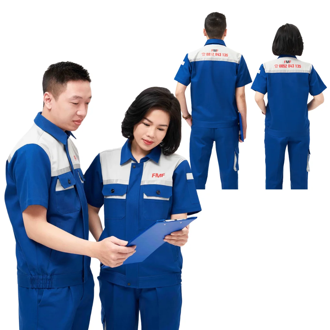 HOT SELLING workwear oil/gas/car wash uniform breathable construction clothes worker security guard shirt - FMF manufacturer