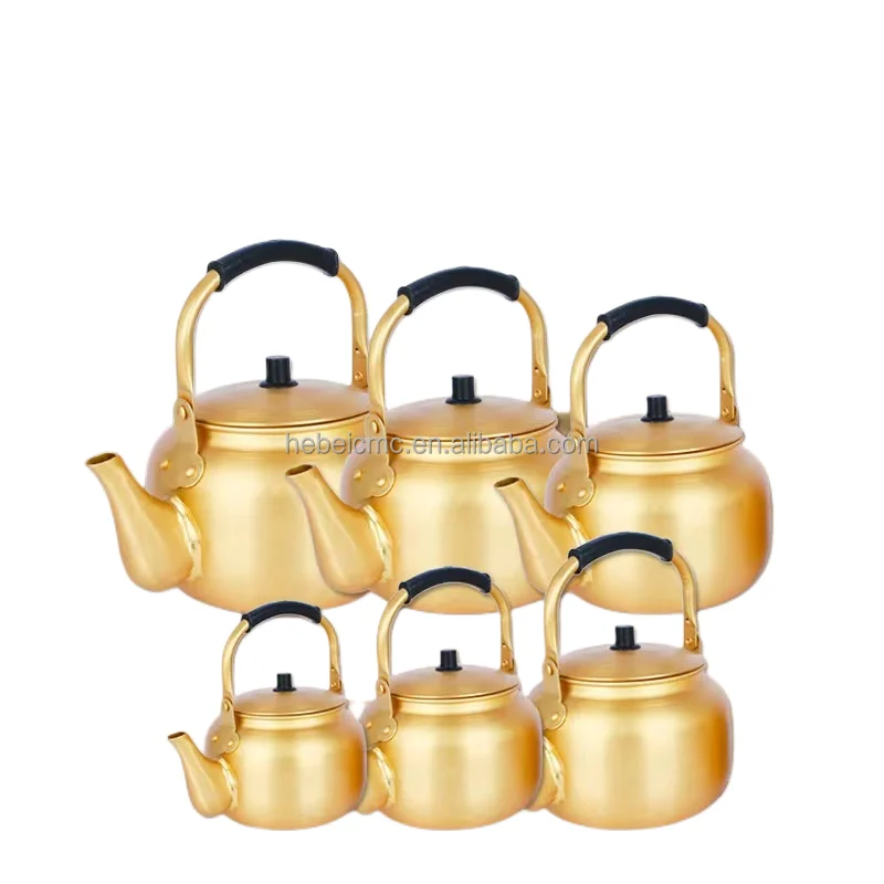 Factory Direct Sales Aluminum Yellow Kettle ,Aluminum Teapot Hot Sale Large Capacity Gas Water Kettle