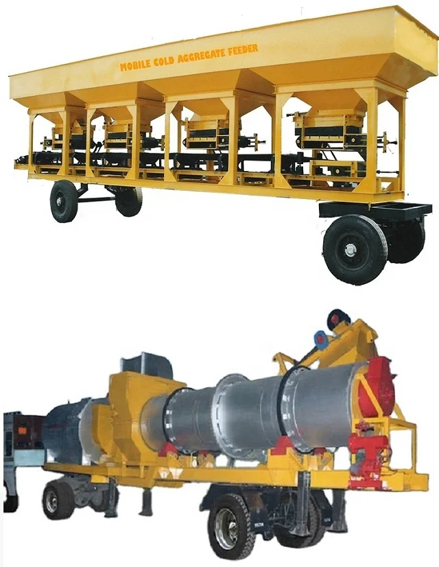 Advanced Technology Good Quality Mobile Asphalt Mixing Plant of 50 t/hr. capacity for Sale