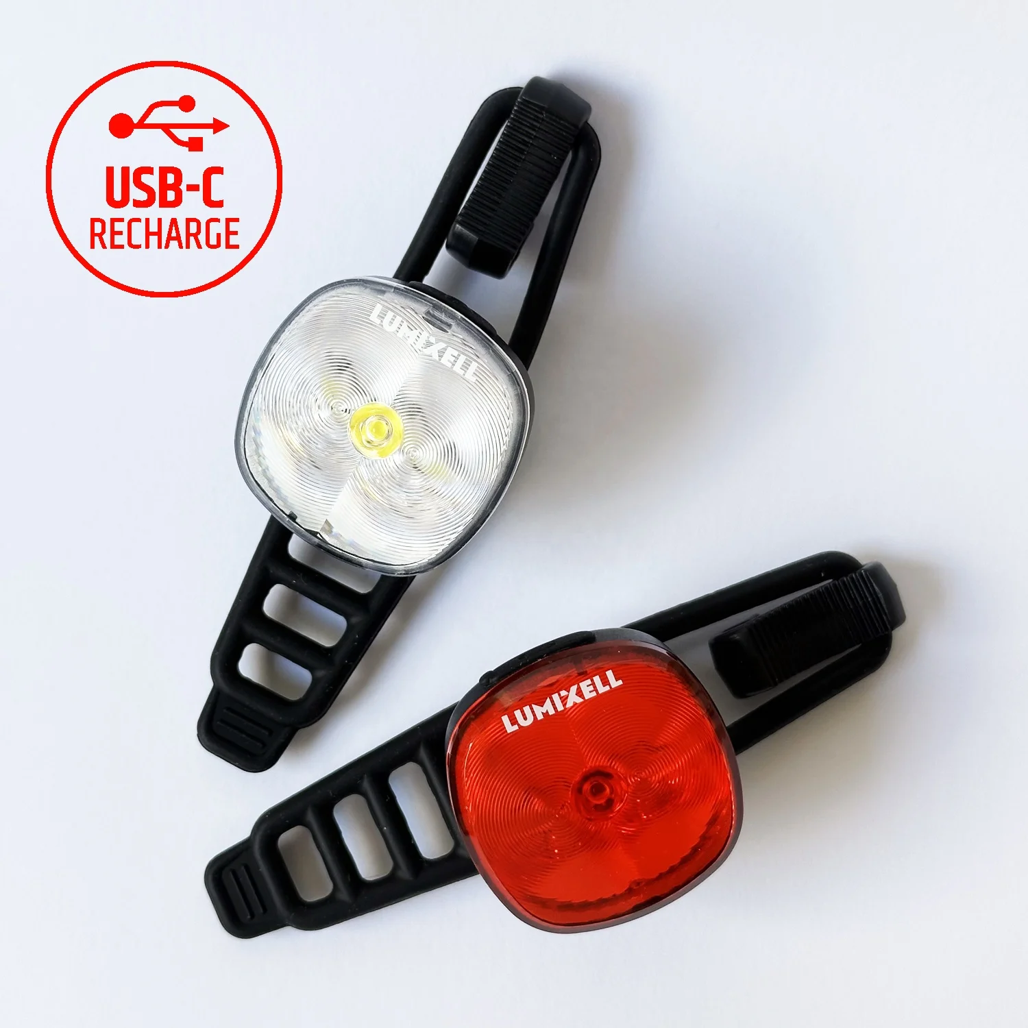 High Quality Bicycle LED Light Type-C Rechargeable Bike Light Combo Set with Charging Case Bicycle Taillight