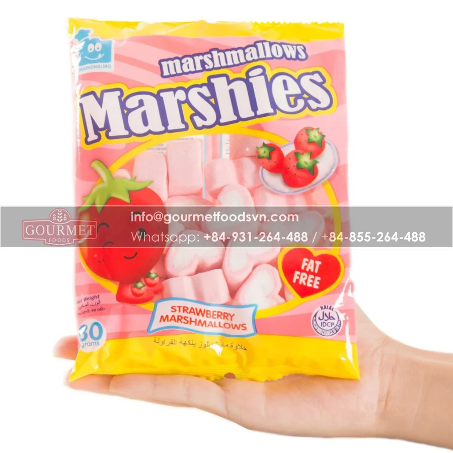 Marshies Strawberry Marshmallow 80g / Pink Candy Flavour