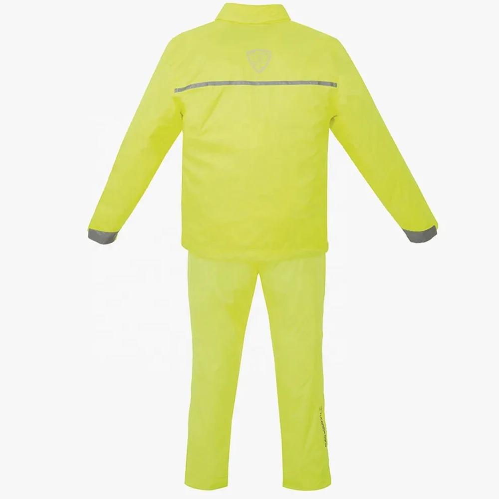 Men Hot Sale Motor Racing Rain Gear Suit Waterproof Rain Suit Hi Visibility Reflective Tape