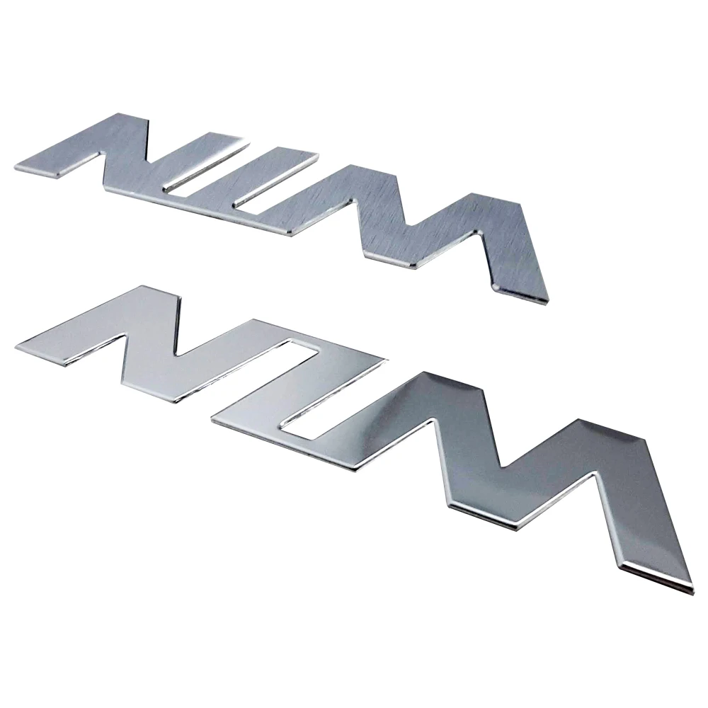 custom silver hair-line aluminum name plate glossy logo with foam tape adhesive