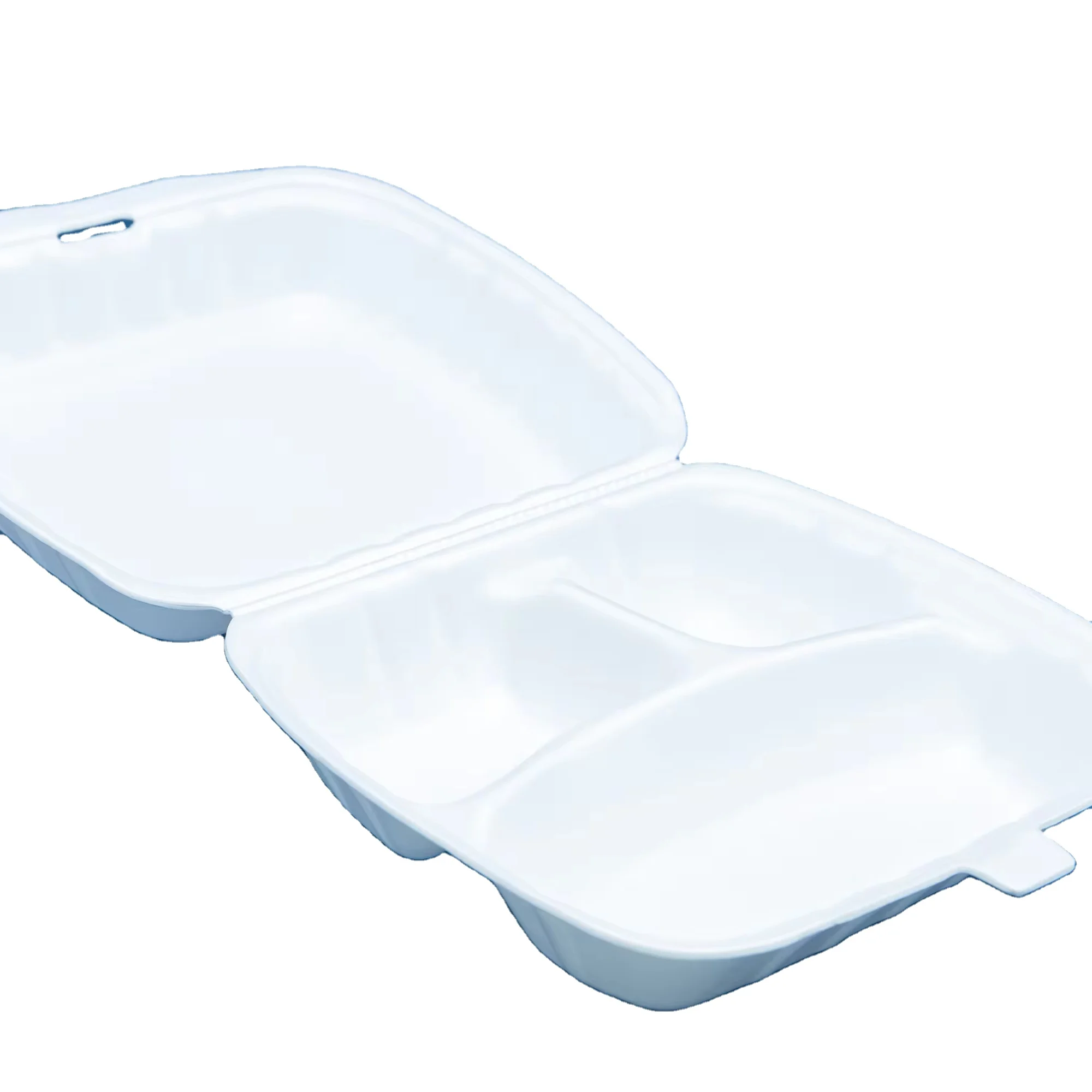 Лотки из пенопласта с тремя отделениями и откидной крышкой Ланч-бокс/Фаст-Фуд/гамбургер одноразовые на вынос вьетнамская фабрика