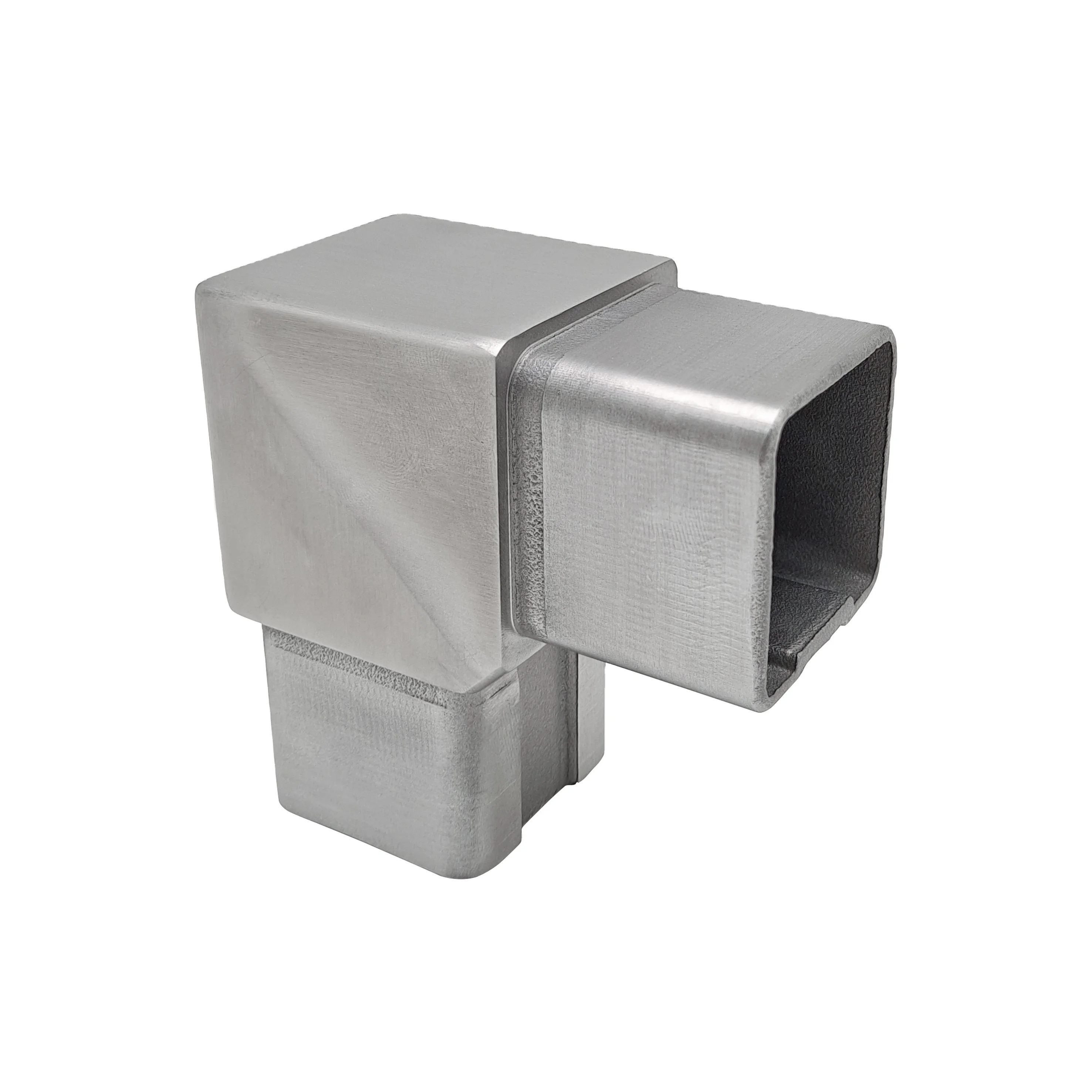 Stainless Steel Square Tube Connector Flush Elbow