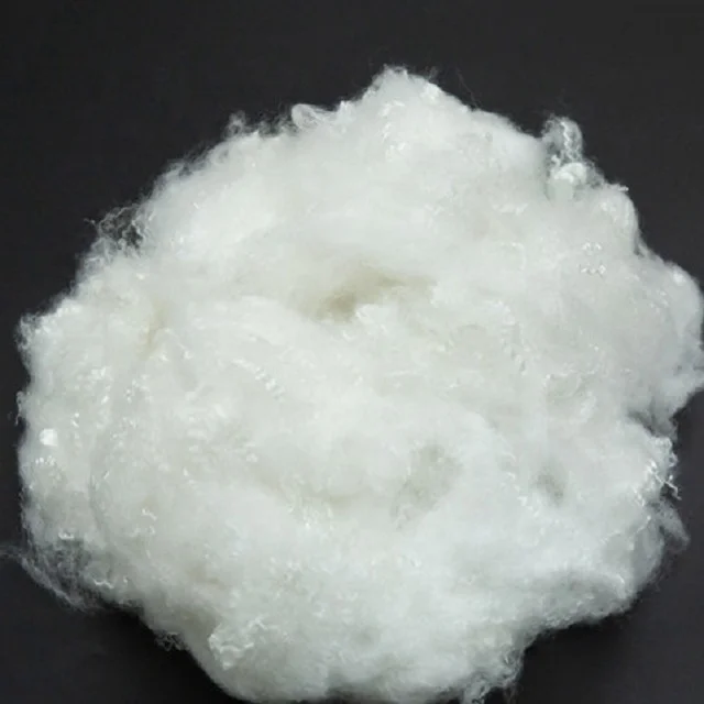 100% Polyester Staple Fiber 2.5D Micro Solid White Vikohasan Manufacturer and synthetic fiber and GRS recycled polyester fibre