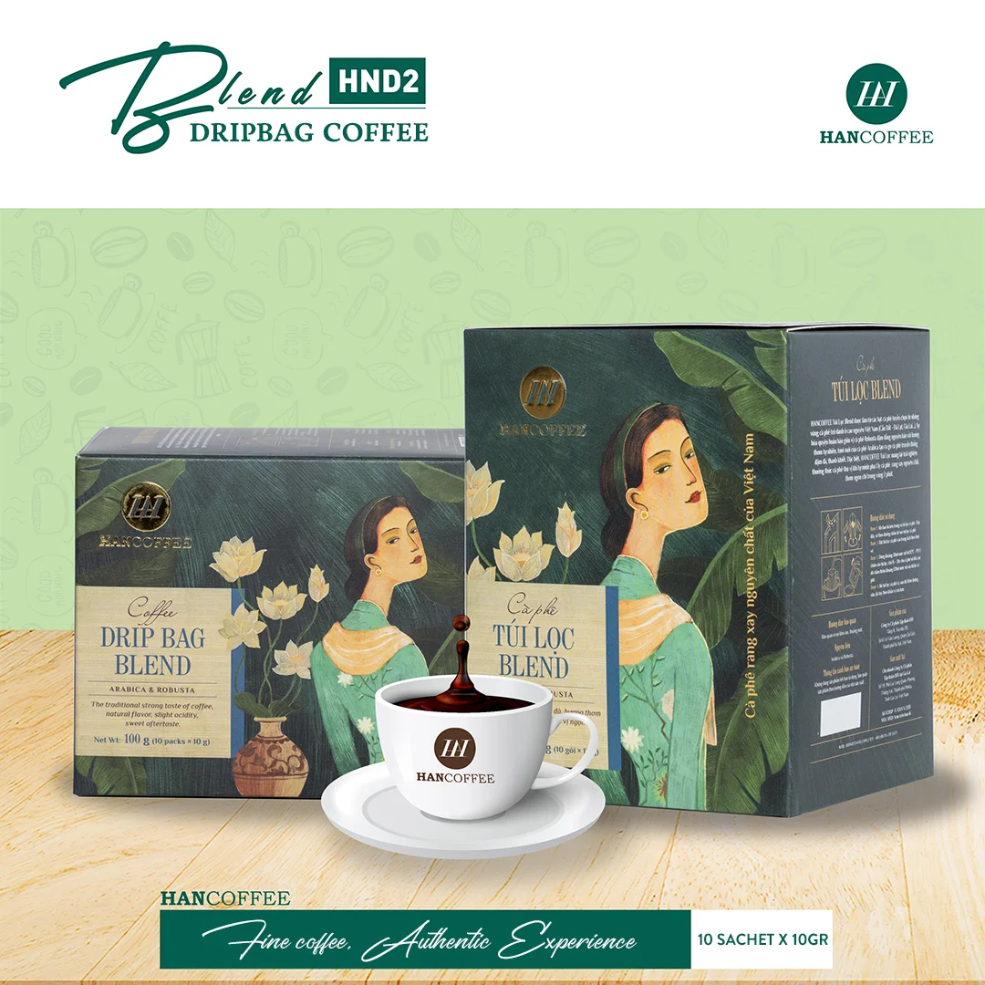 Cheap price from factory - HANCOFFEE Drip Bag Blend Robusta Arabica - Premium Quality - Label private provided