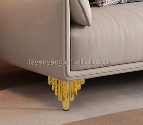YANYANG iron sofa legs Factory 150mm 6inch Metal Living Room Parts Golden Furniture Couch Leg For bed