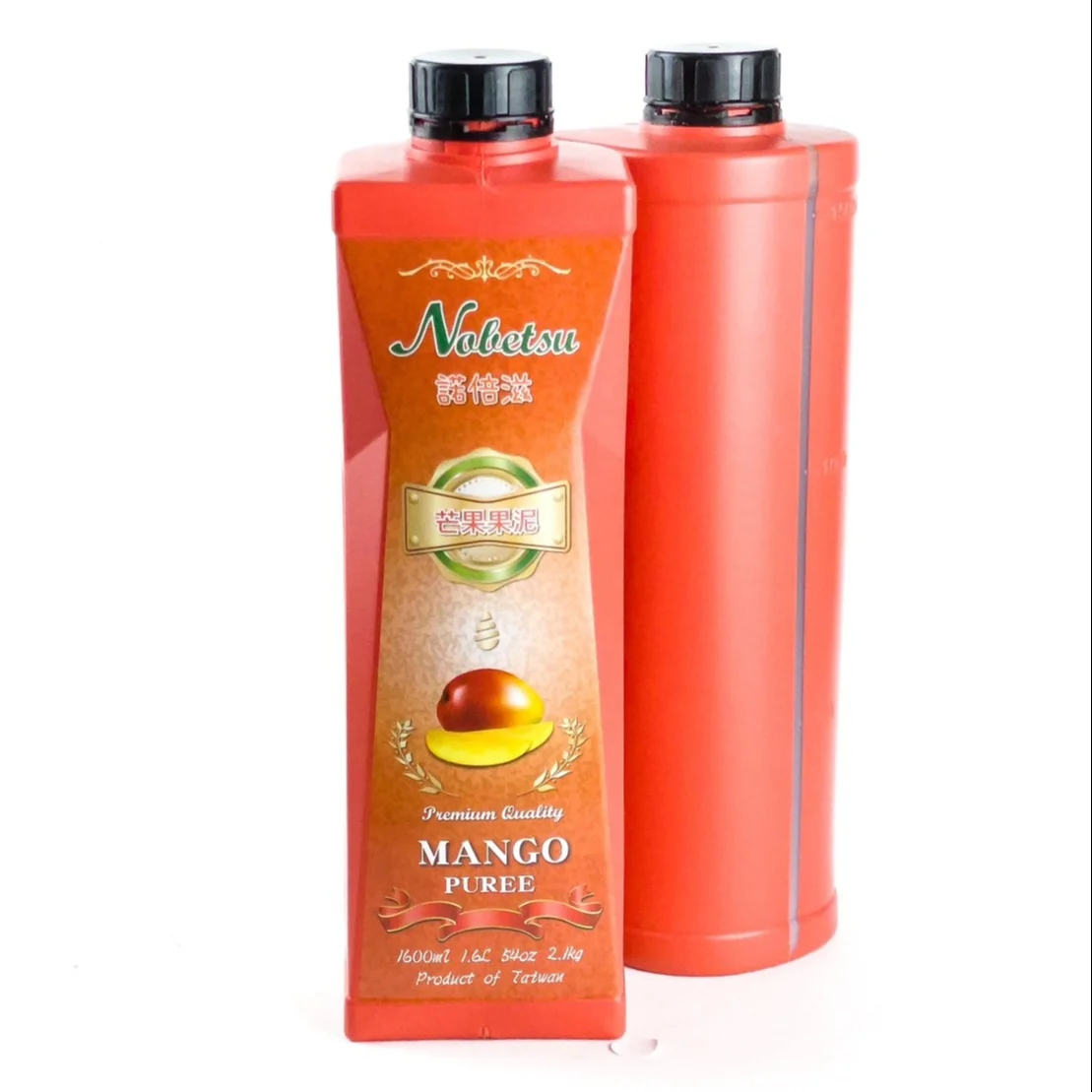 Ready to ship mango puree with pulp flavored syrup factory production 2.1kg*6btls/ctn