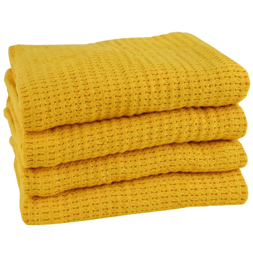 Waffle Towels 100%  Cotton Waffle Weave Kitchen Dish Cleaning Cloths