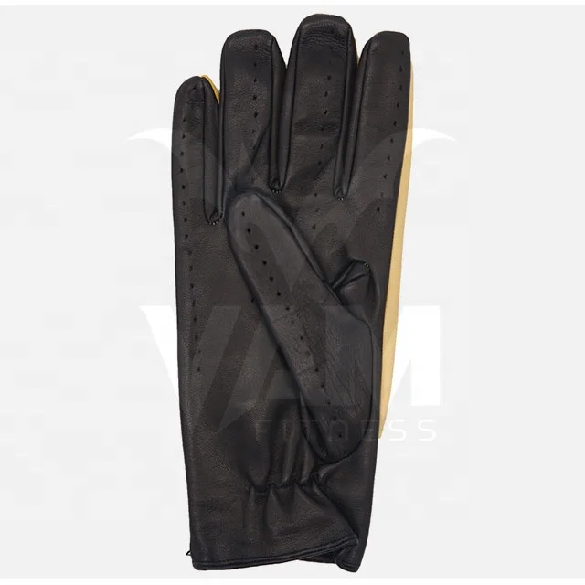 Модные черные коричневые мужские кожаные перчатки с сенсорным экраном для езды на мотоцикле и вождения