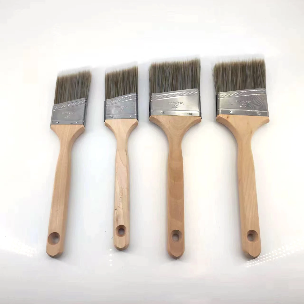 Amazon Basics Stubby Paintbrush Shortcut Trim Angle Sash Brush with Wood Handle 2 Inch