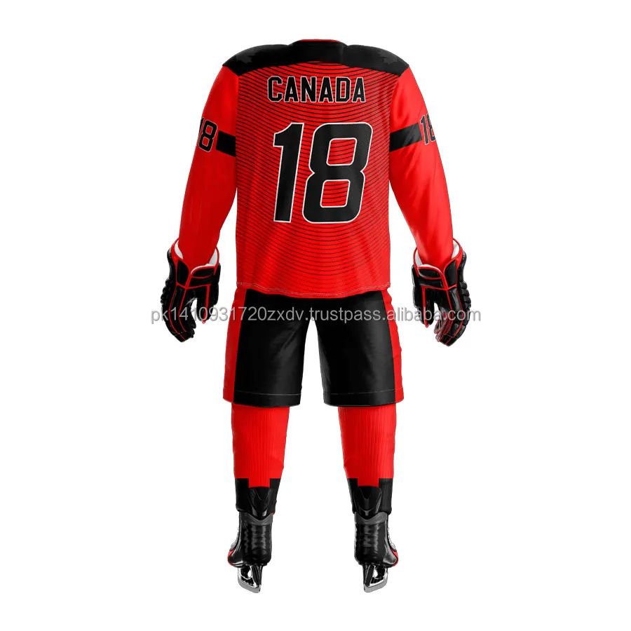 
2021 Custom Ice Hockey Jersey Dye Sublimation Jersey Hockey uniform Classic Ice hockey jersey Team Clubs League Embroidery 