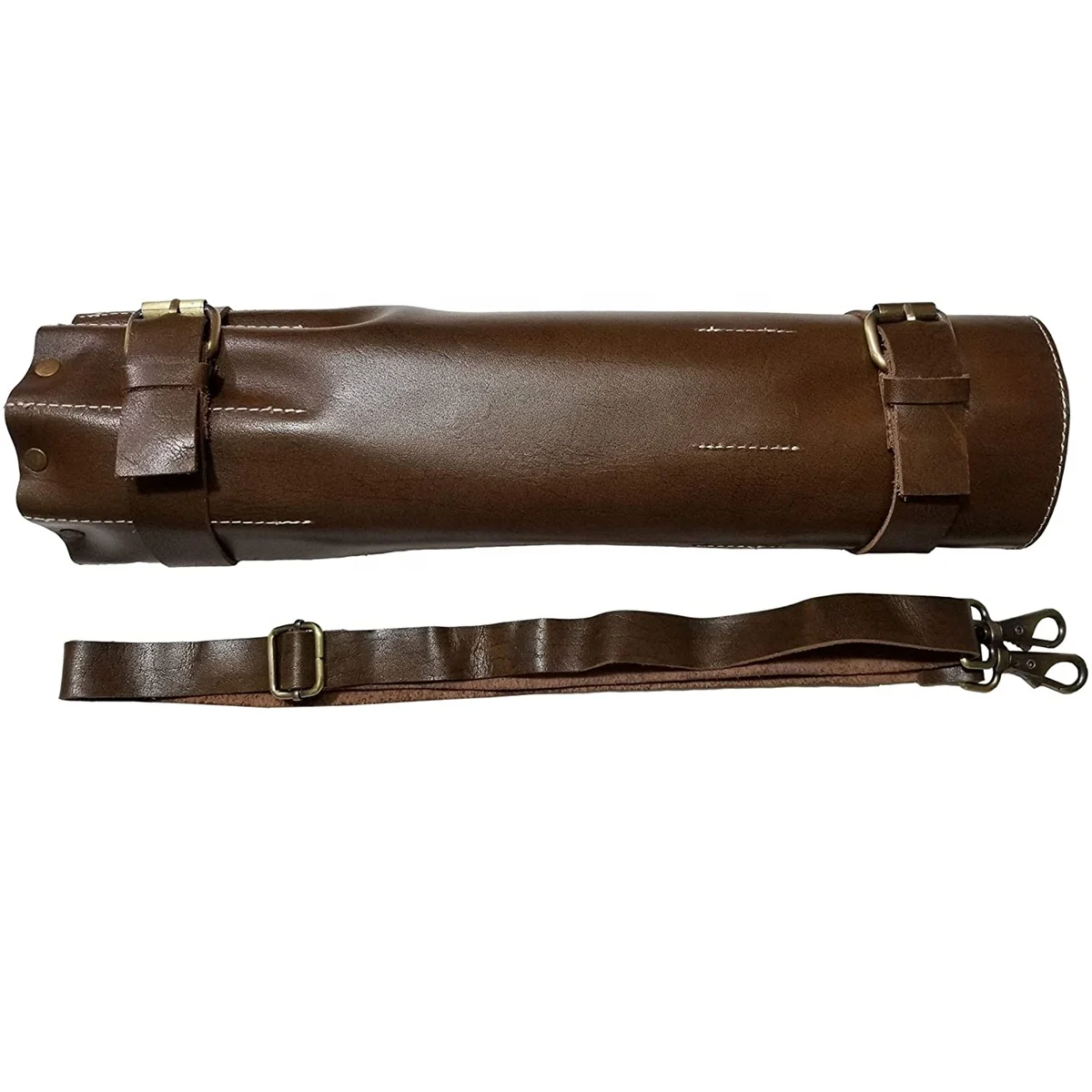 Custom Genuine Leather Chef Knife Roll Bag Tool New Design up