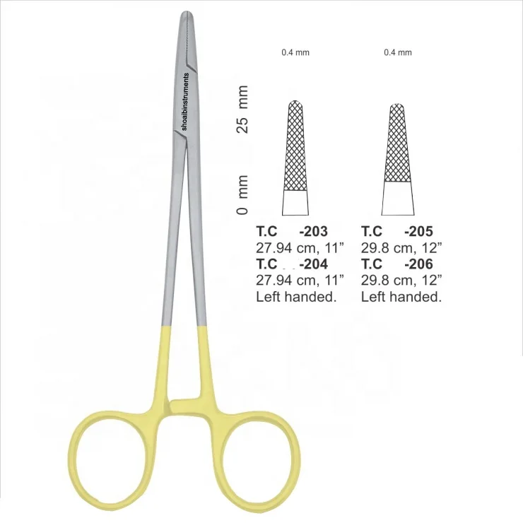 Профессиональный держатель для игл Mayo Hegar из нержавеющей стали с атласным покрытием