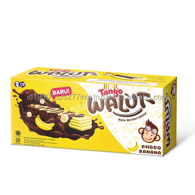 Tango Walut Choco Banana Biscuit Wafer BISCUITS Chocolate Flavour Rectangular Sandwich Wafer 2.47 Kg Nice Buiscuit CRISPY Normal