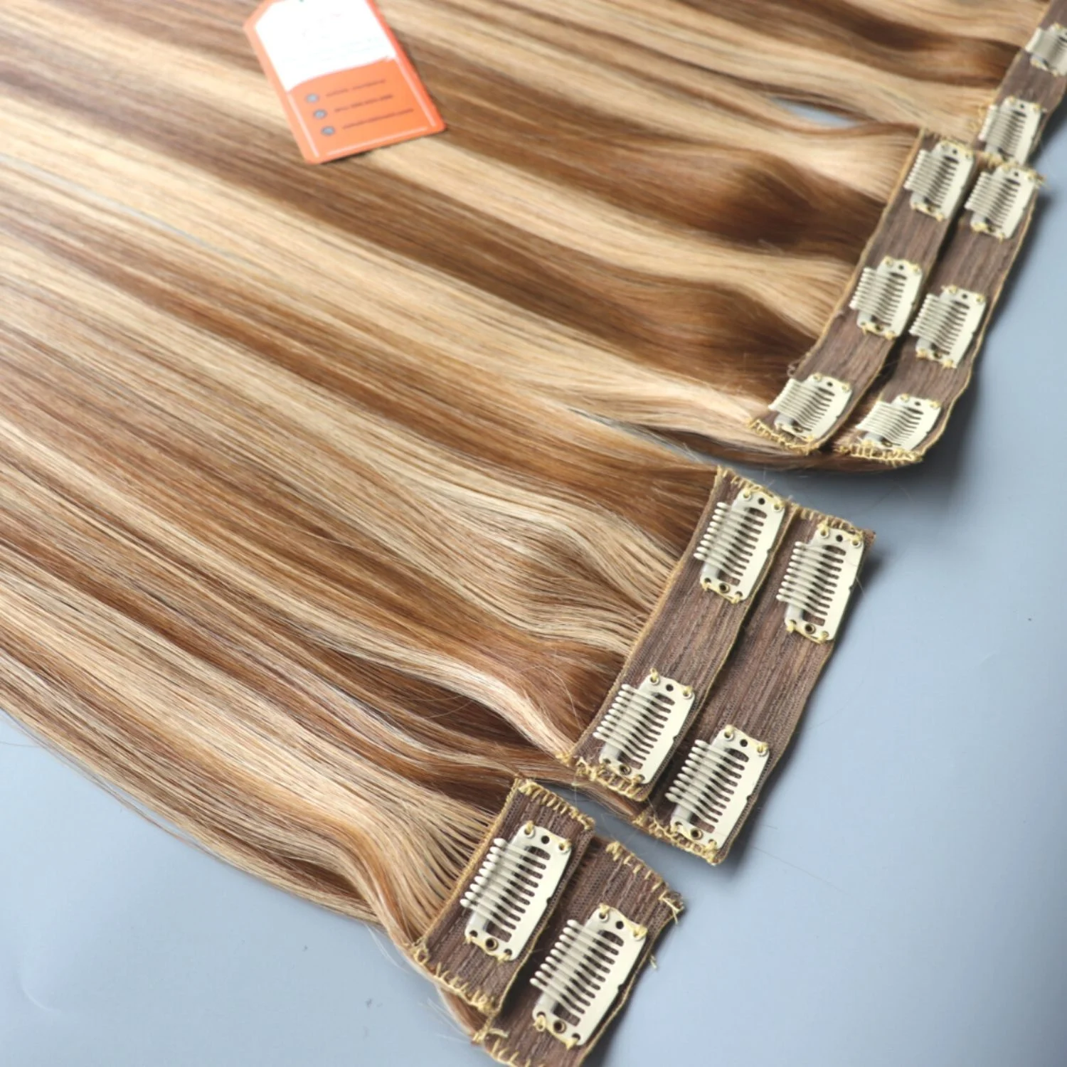 High Quality Clip In Human Hair Extensions Full Color And Length Double Drawn Wholesale Price
