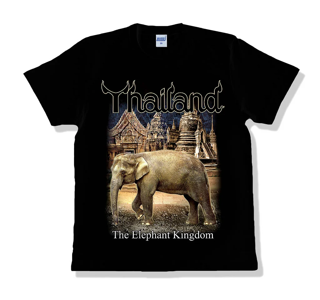 XL Elephant Kingdom JD T-shirt 100% Cotton Premium Quality Breathable Casual Style OEM Custom Original Graphic Printed Plus Size