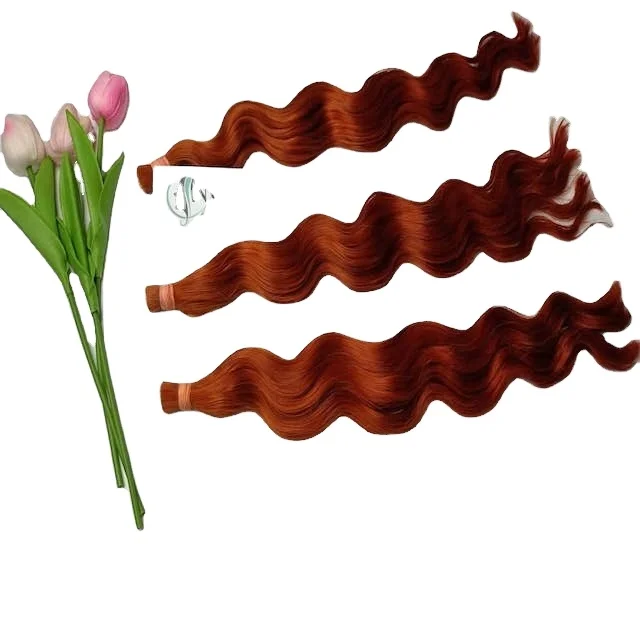Wholesale Natural Wave Vietnamese Virgin Hair Extensions Customized Color Bulk No Genie Weft Swiss Lace Material Short Wig