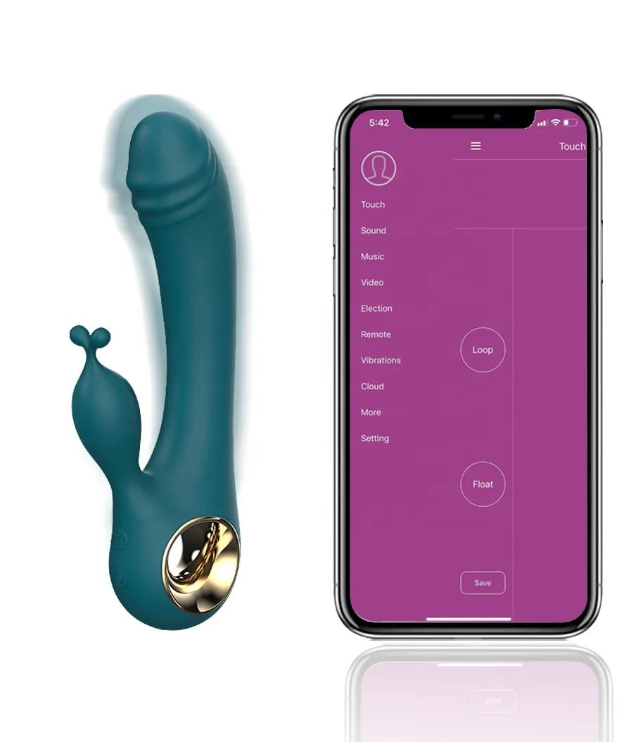 Sex Product Smart Rechargable App Controlled Double Rabbit