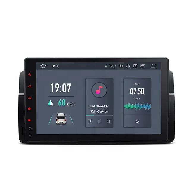 9 inch In-Dash Android 11 Hexa-Core Car Navigation System with HD Output with Built-in Carplay Android Auto DSP for BMW/Rover/MG