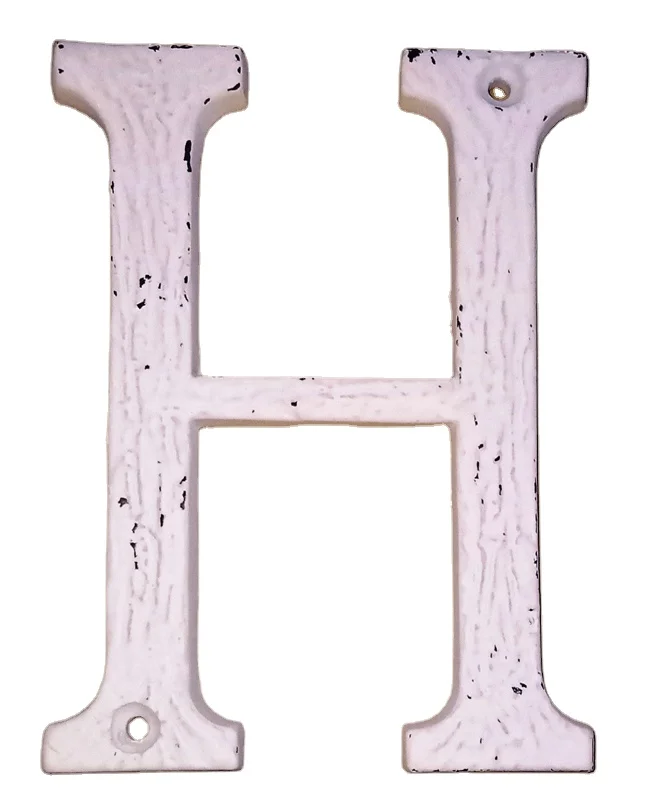 wholesale custom cast iron wall mounted door numerals metal rustic for wall vintage decoration