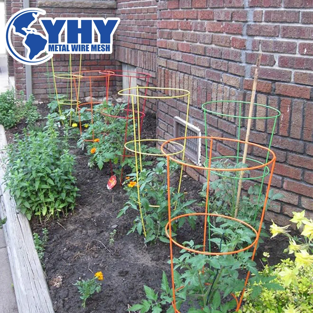 Flower Tomato Cage with Stand Stakes and Stable Support Rings