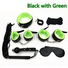 Sex Toys in Mumbai Bed Bondage Set Restraint Adult Game Belt Handcuff Nipple Clamp Whip Collar Kit +91 9618678282