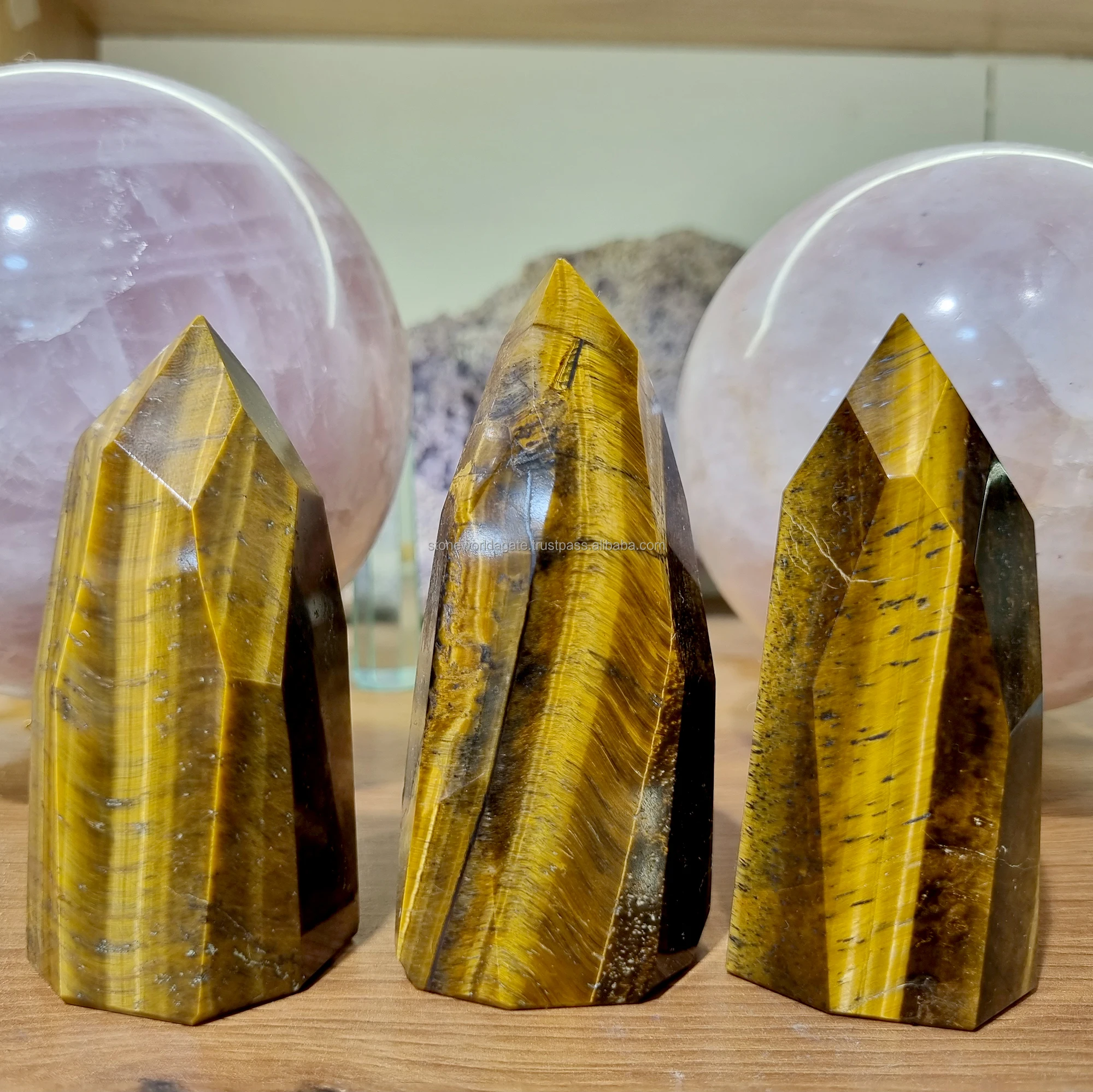 Tiger Eye Free Form Tower, Wholesale Large Tiger eye Freeform Tower Point, Healing Crystal Stone Natural Feng Shui Tower