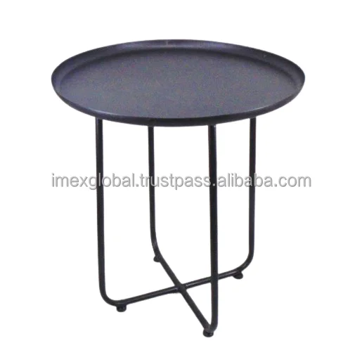 TOP SELLING MATT FINISHES ALUMINIUM ROUND COFFEE TABLE MATTE FINISHED METAL DRUM COFFEE TABLE