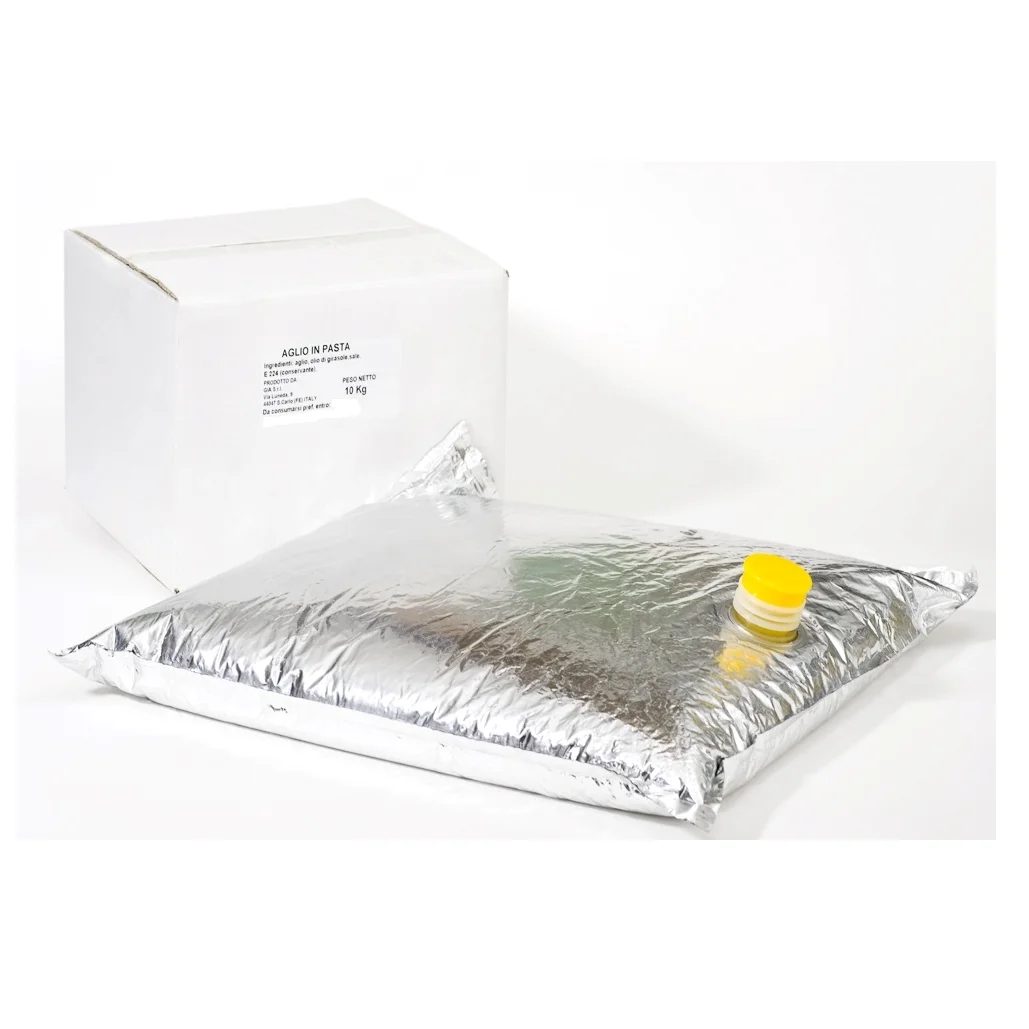 high quality made in italy  GARLIC PUREE 10 kg in bag GIA for export