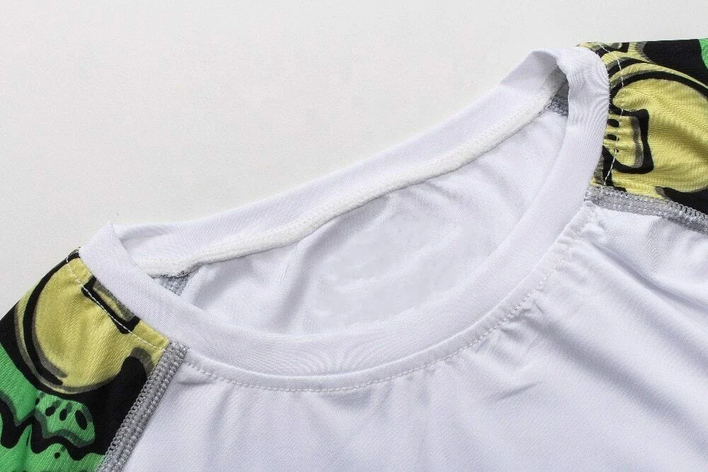 Mens Custom Sublimation Rashguards MMA Brazilian Jiu Jitsu BJJ No Gi Compression Shirt For MMA Gracie JiuJitsu Rashguard