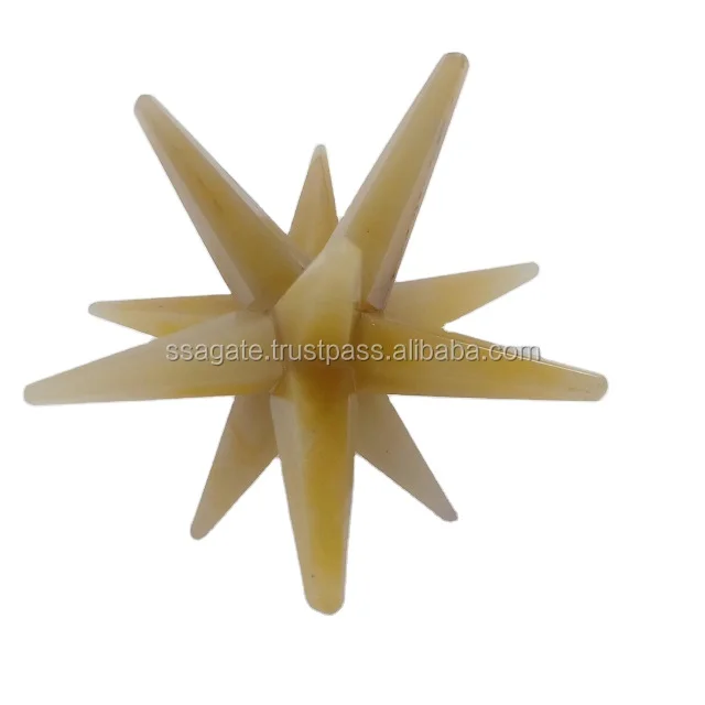 12 Point Yellow Aventurine Merkaba Star : Wholesale 12 Point Merkaba Star