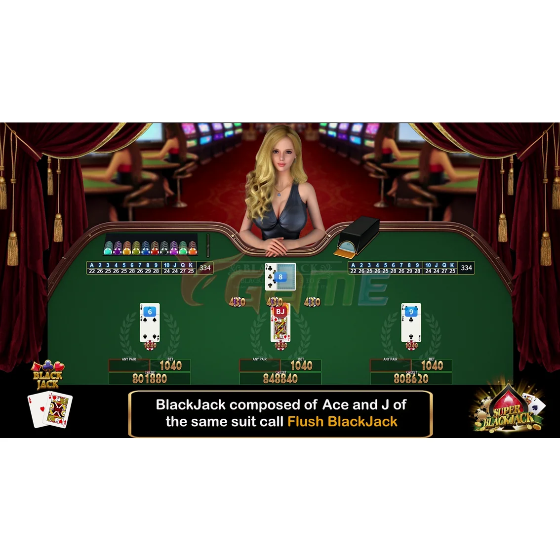 VGAME Game Room Software Game Board Poker Blackjack for Sale