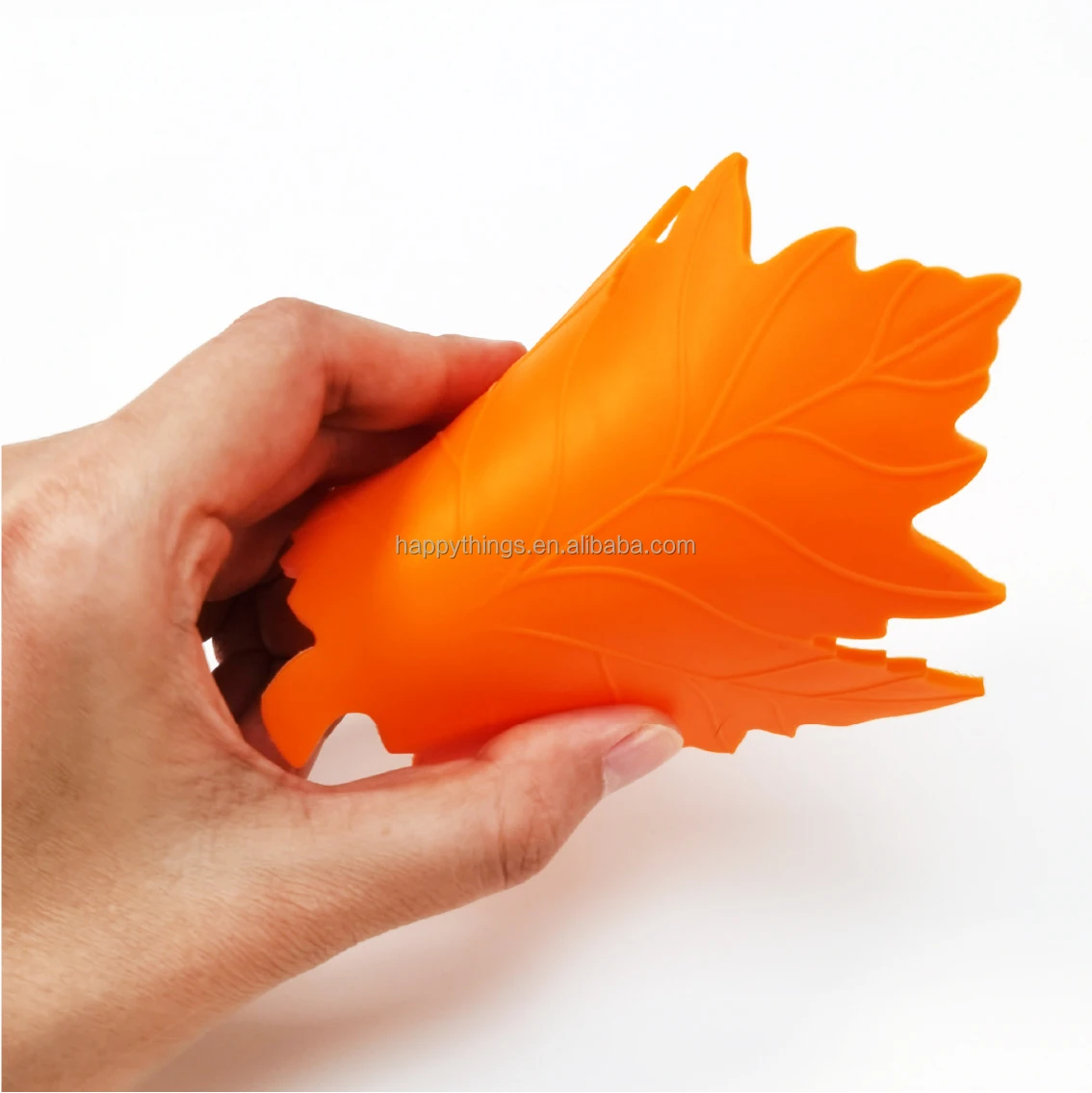 6PCS Party Decorative Artificial Maple Autumn leaves Drinking Cup Coaster set with Plant Pot Holder Stand