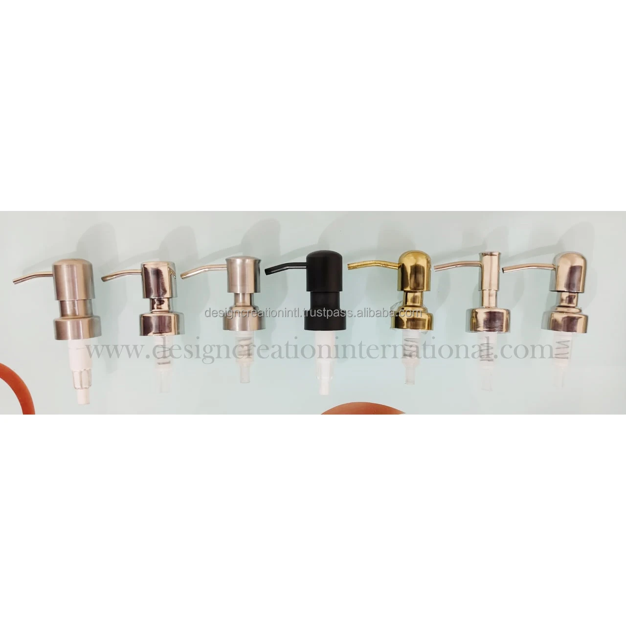 Shinny Mirror Polished Wholesale Emulsion Stainless Steel Pump Head Bottle Emulsion Pump Dispenser Dispenser Pump Lotion Bottle