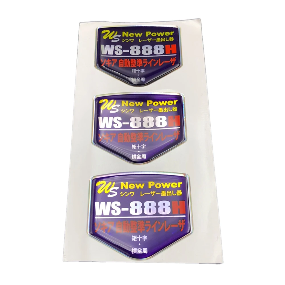 Crystal shape silver metallic foil sticker with dome processing 3D and Resin