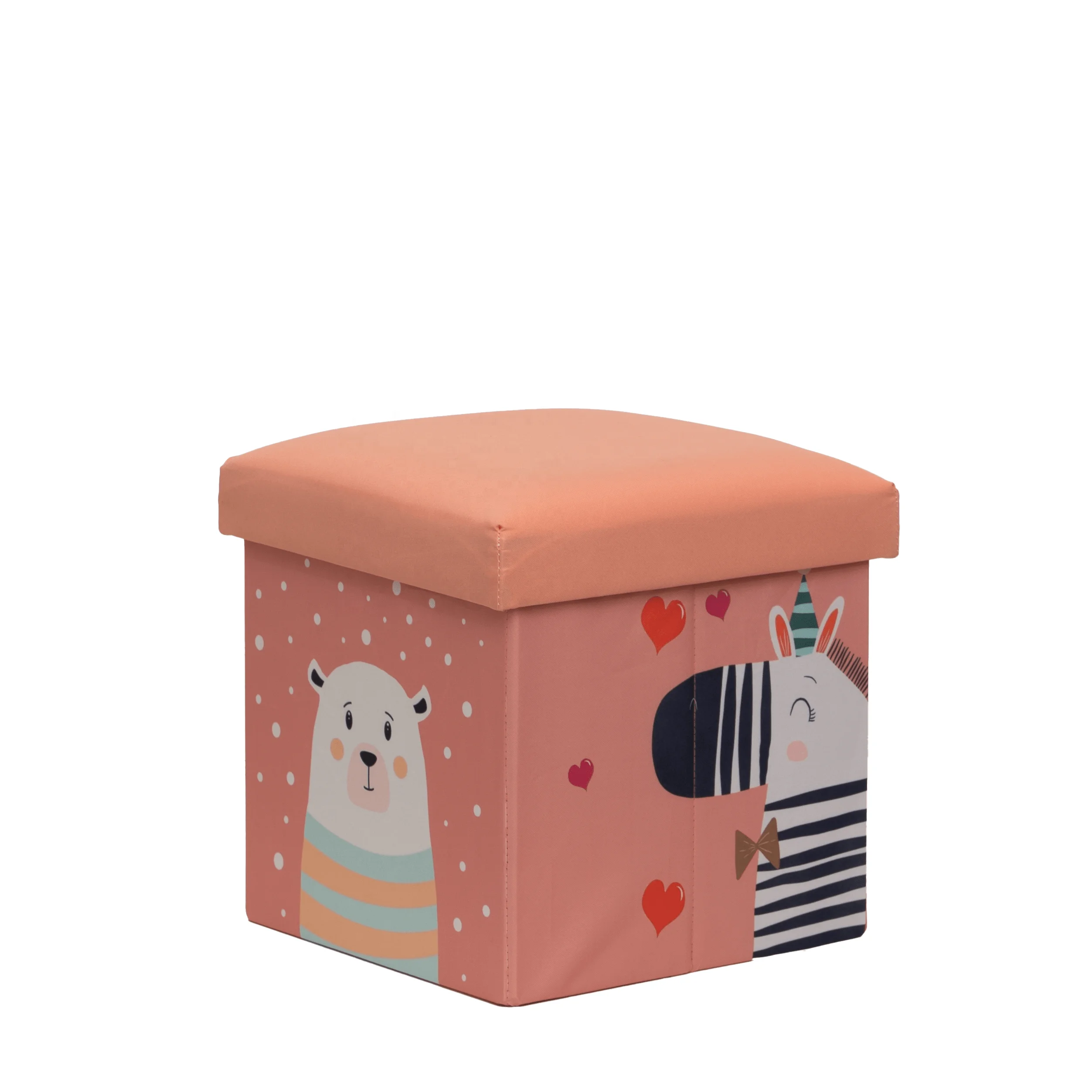 MA06 Foldable Ottoman Storage Box for books kid toys sundries OEM Customized Factory Price home storage & organization