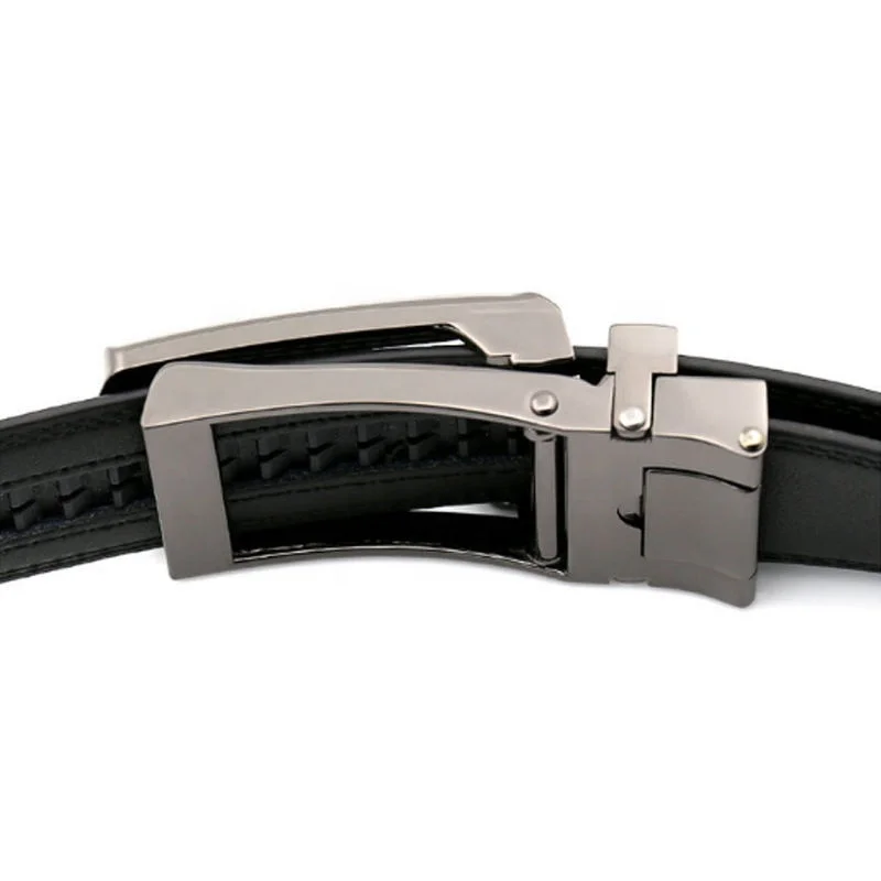 New arrival black leather belts  pin buckle Casual Belt gift set Embossed logo leather belts