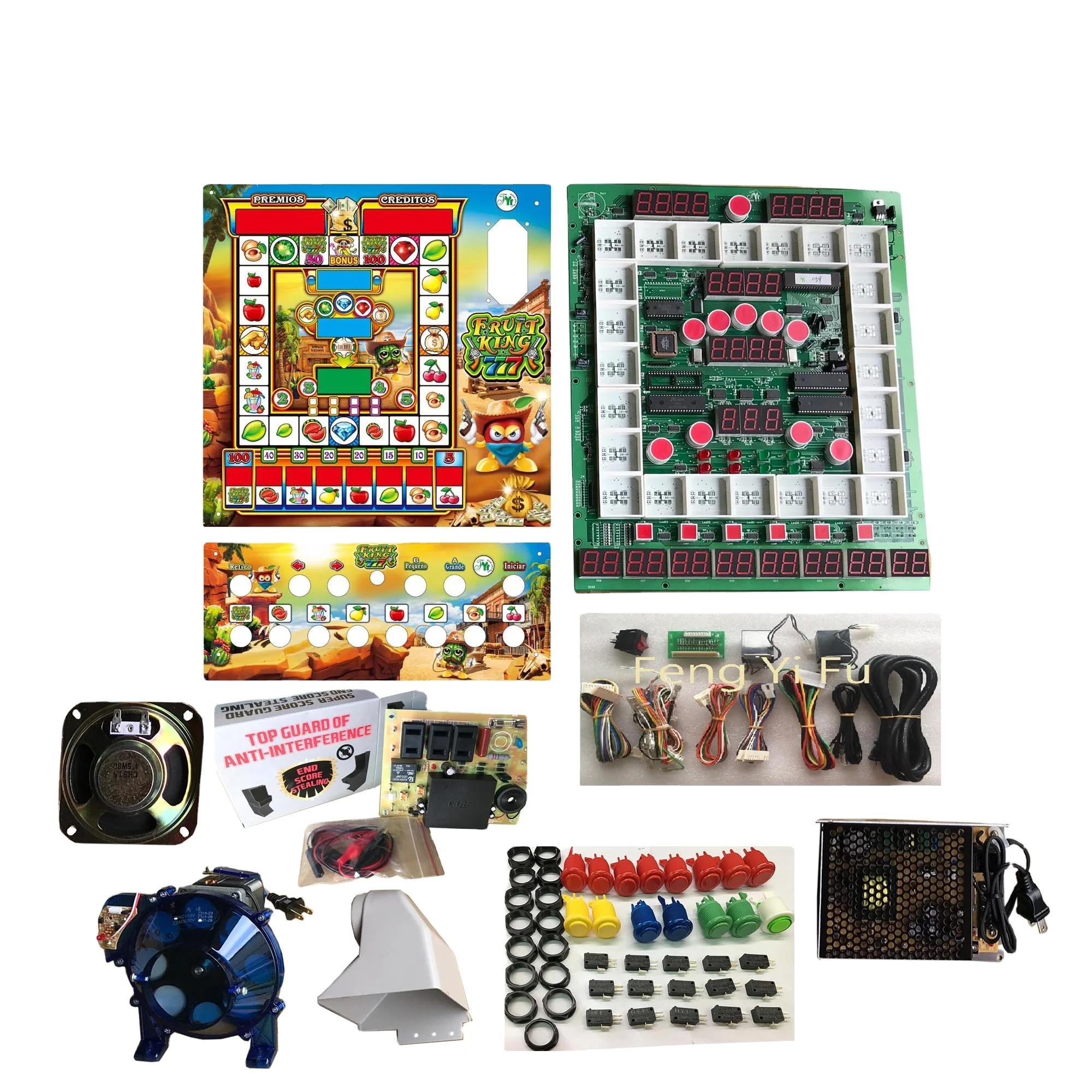 Fruit King 777 Mario Slot Game Machine Kits Coin operated game machine