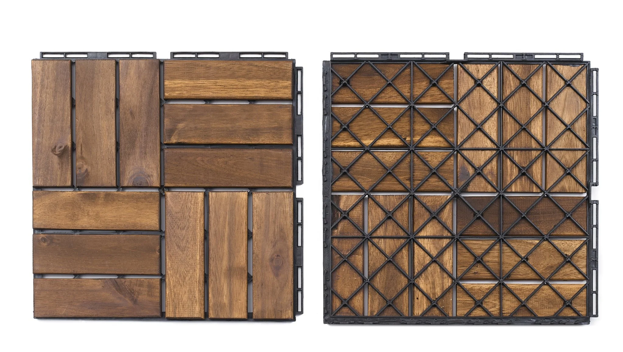 Decking tiles - Acacia wood for indoor/outdoor floor wooden tiles