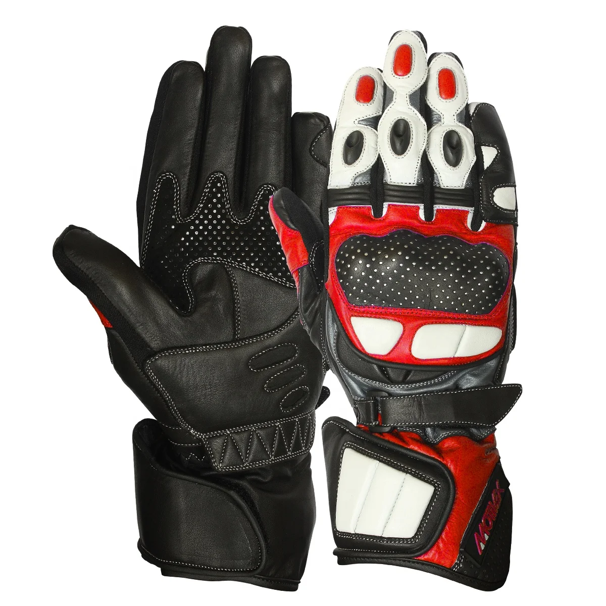 Motorbike Winter Gloves Waterproof Racing Cowhide Leather Glove Motorcycle Bikers Racing Road Off-Road Gloves